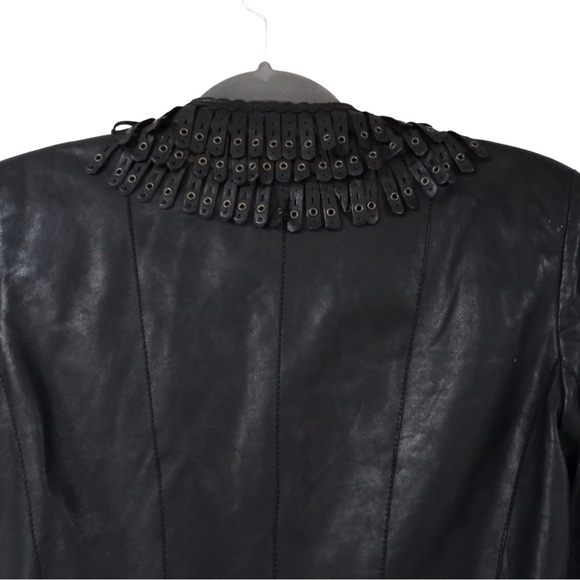 Benedetta Novi Black Fringe Jacket - Picture 3 of 7